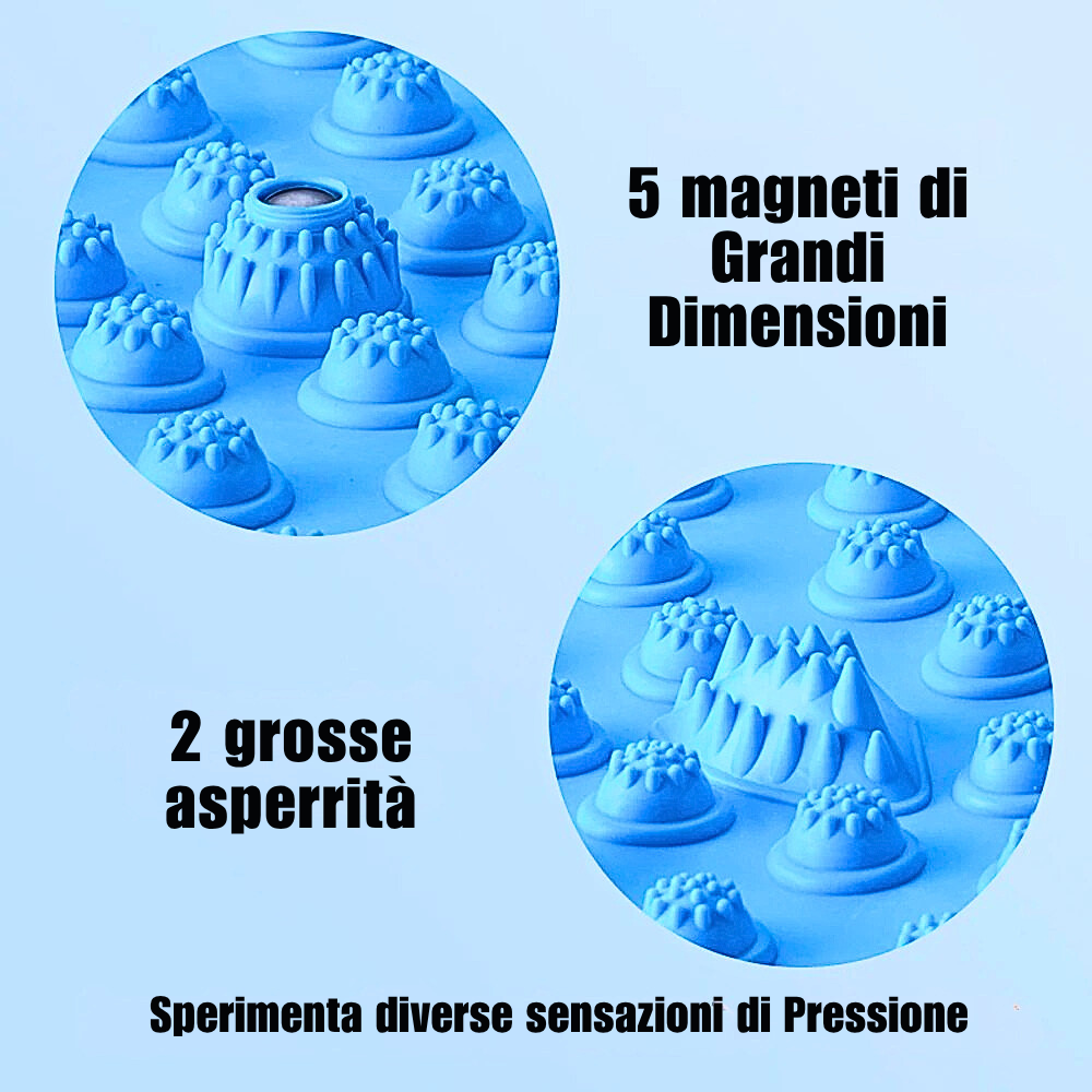 Tappetino Antiscivolo per Massaggio Plantare e Magnetoterapia