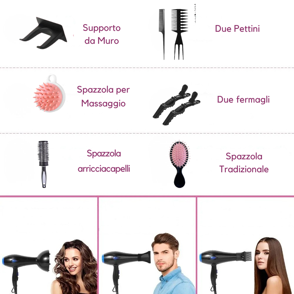Set Hair Style da 12 Pezzi
