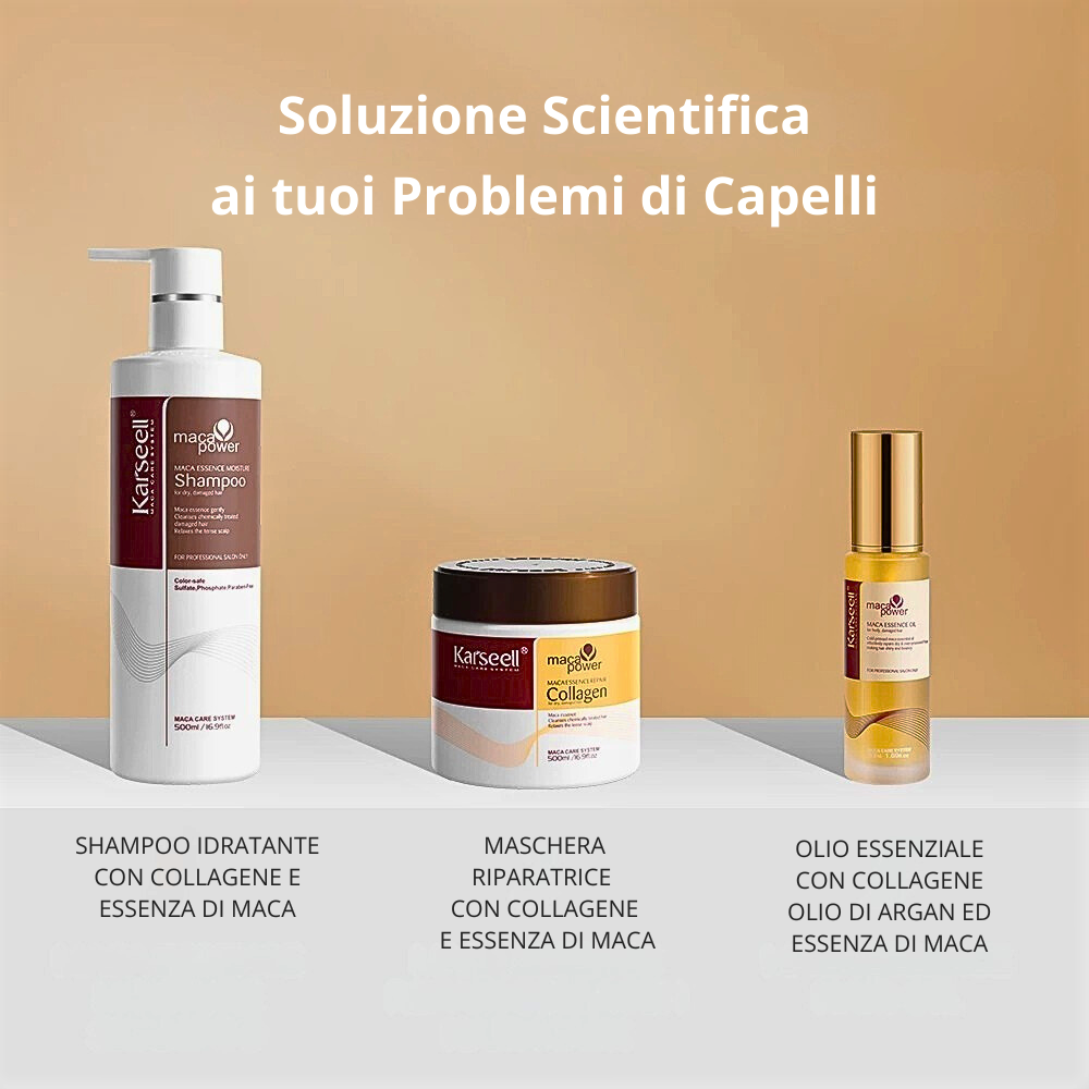 Kit medicale-farmaceutico per la cura dei capelli