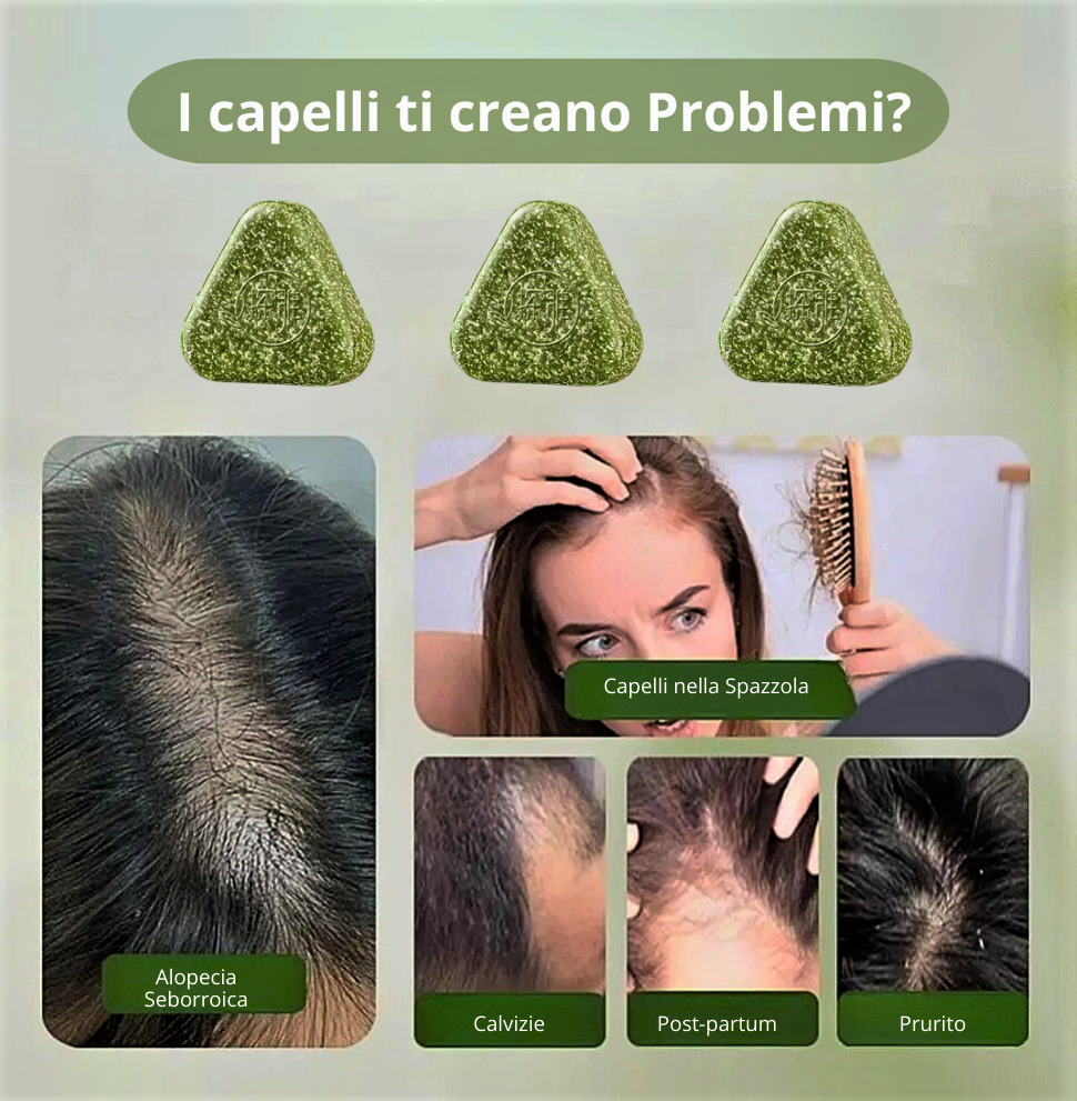 Shampoo Solido Fitoterapico alle 18 Erbe Medicinali