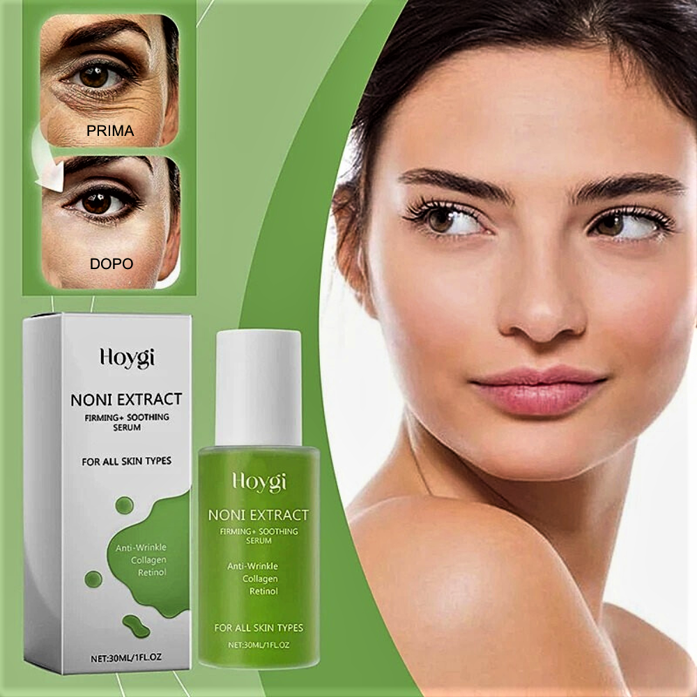 Siero Anti-Age con Estratto di Frutto di Noni, Retinolo e Tocoferolo per Pelle Luminosa, Idratata e Ringiovanita