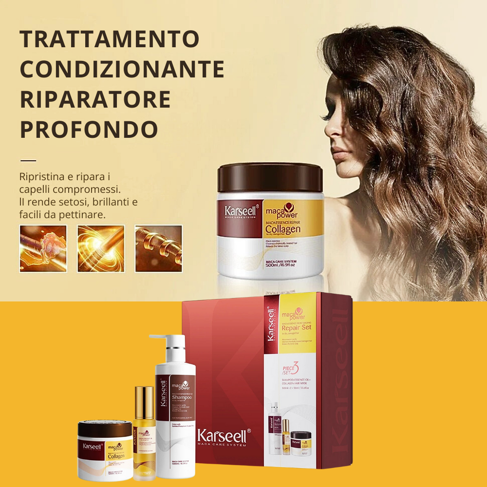 Kit medicale-farmaceutico per la cura dei capelli