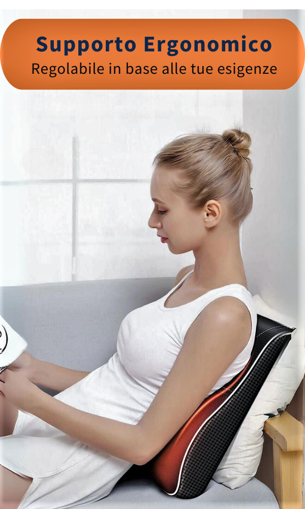 Massaggiatore Professionale Shiatsu con Infrarossi e Assenzio