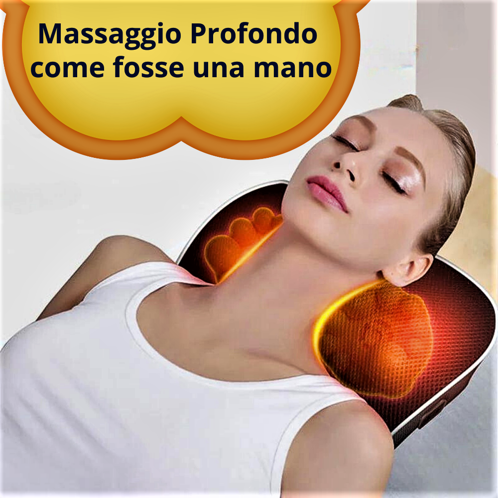 Massaggiatore Professionale Shiatsu con Infrarossi e Assenzio