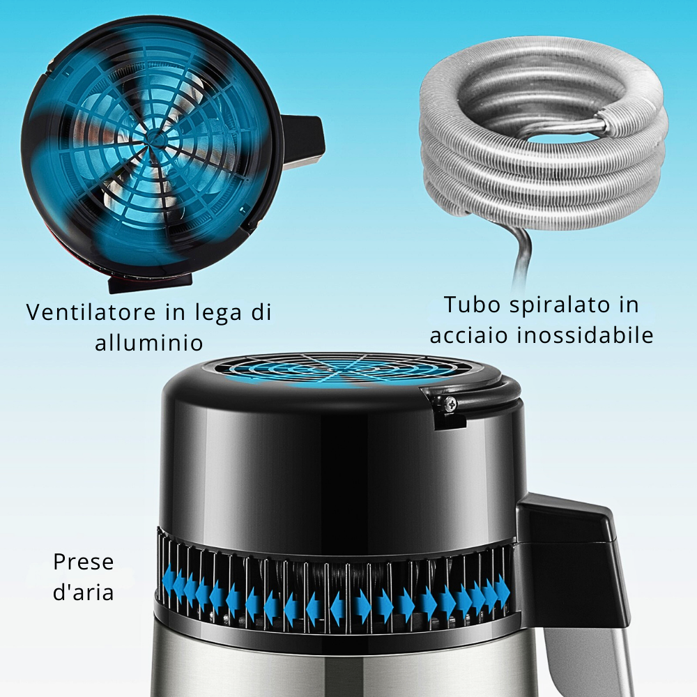 Purificatore d'acqua e Distillatore Professionale