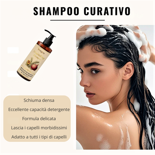 Shampoo Curativo alla Cipolla Rossa, Macadamia e Rosmarino