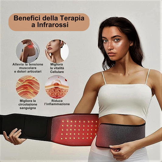 Cintura per Terapia Antidolore a Raggi Infrarossi – Sollievo Naturale per Muscoli e Articolazioni
