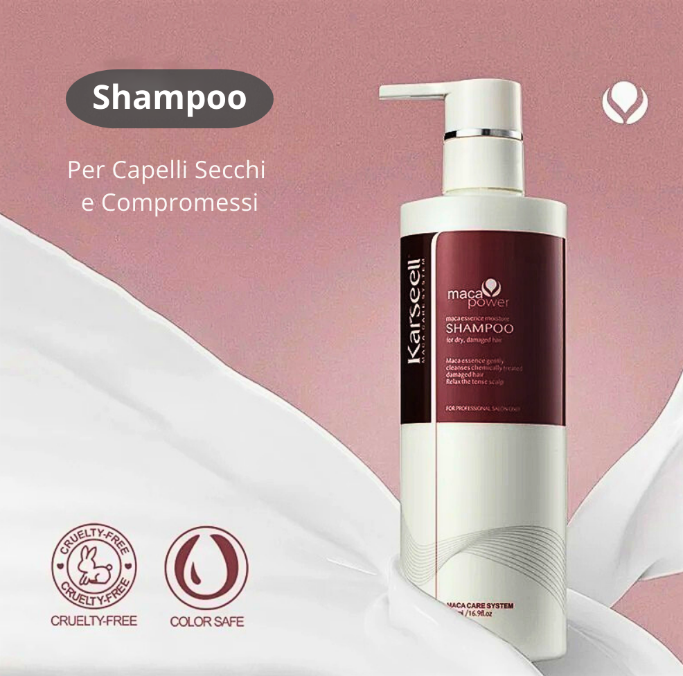 Set Shampoo-Balsamo Medicale/Farmaceutico con Oli Vegetali e Collagene