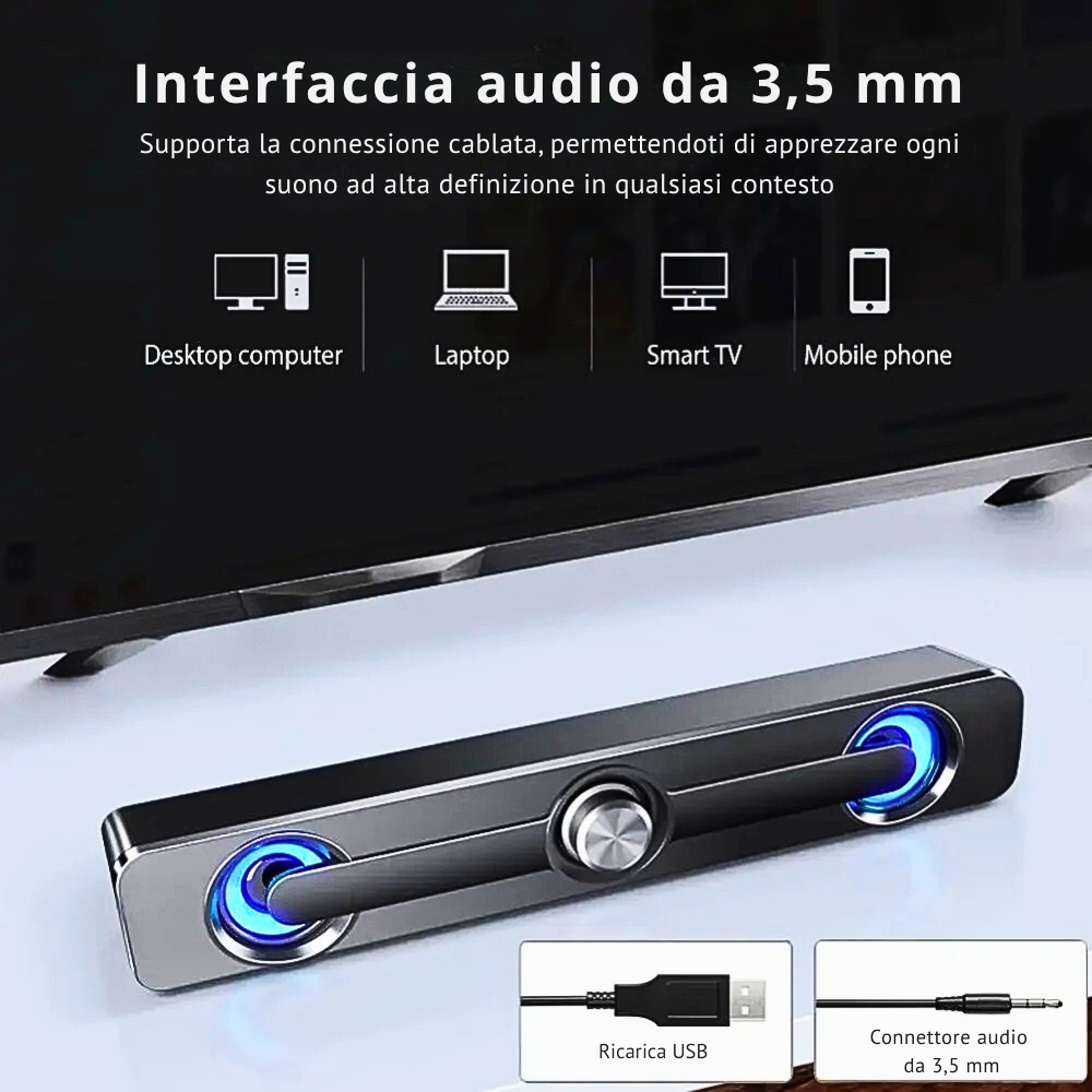 Autoparlante Home Theater 9D per Effetti Stereo Cinematografici