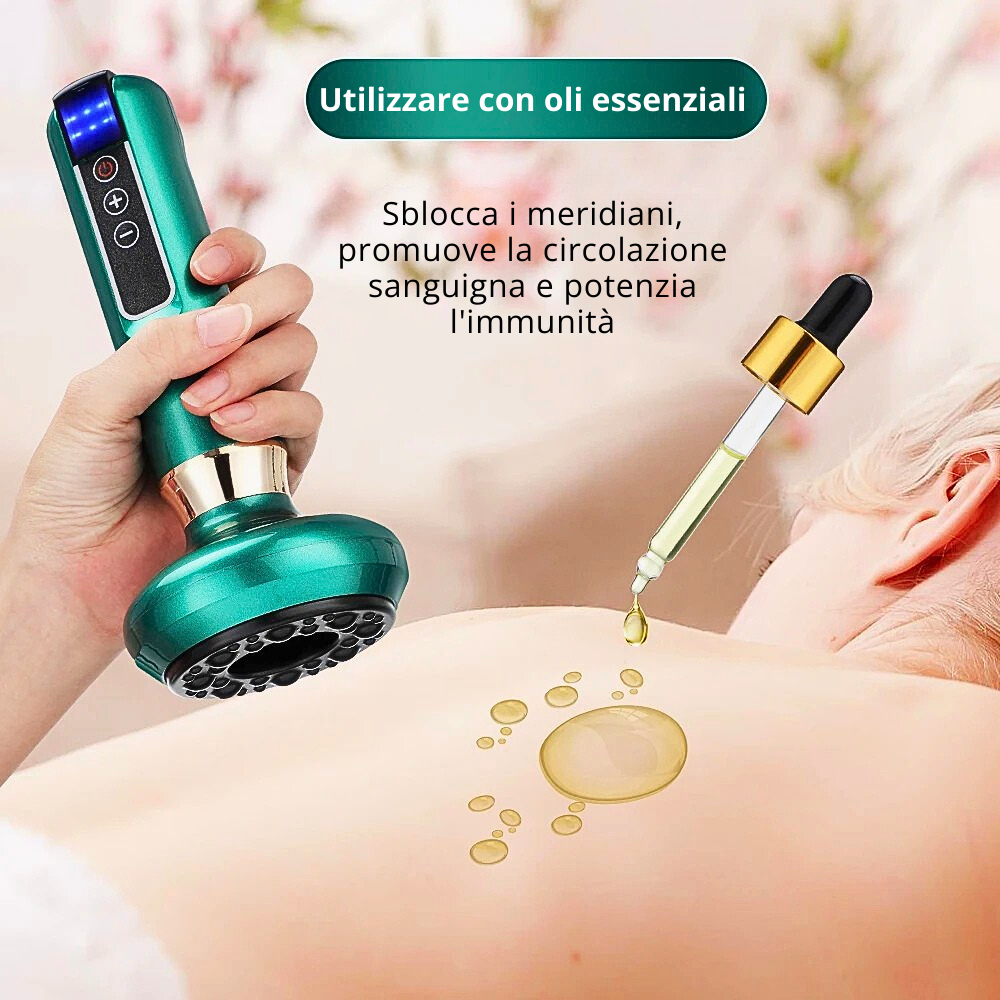 Dispositivo per Coppettazione-Scraping-Fisioterapia a Infrarossi