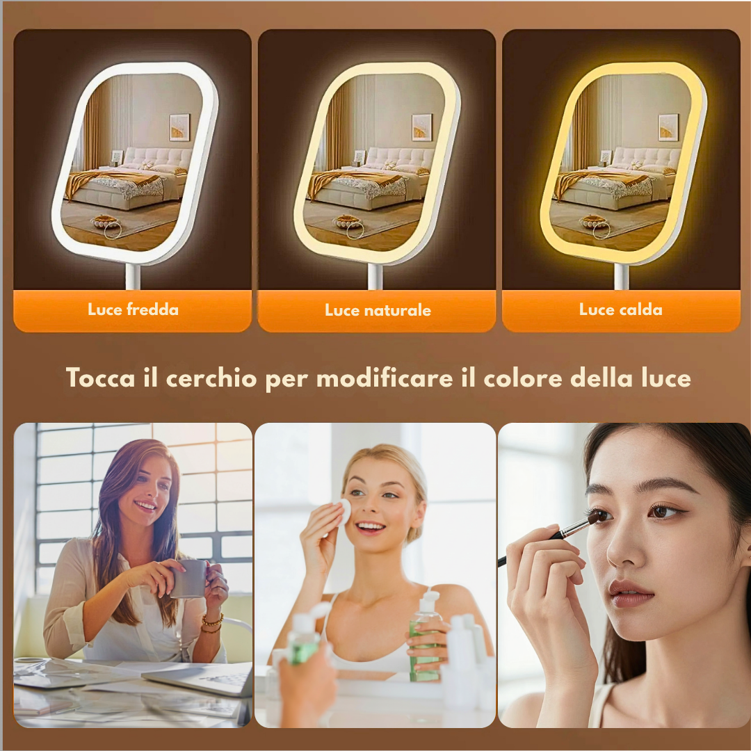 Specchio Make Up da Tavolo Illuminato