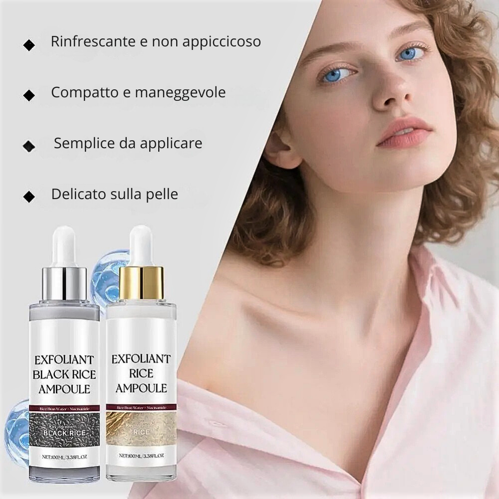 Siero Viso Esfoliante all'estratto di Riso e Niacinamide
