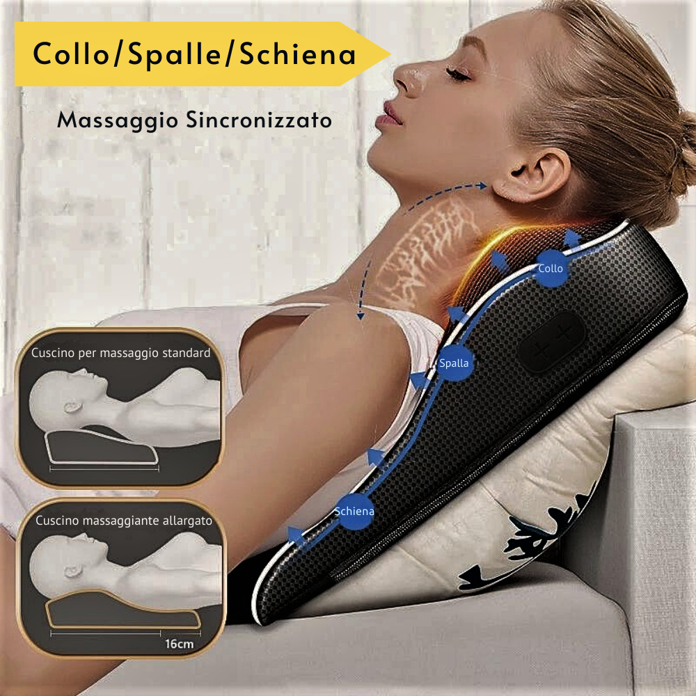 Massaggiatore Professionale Shiatsu con Infrarossi e Assenzio