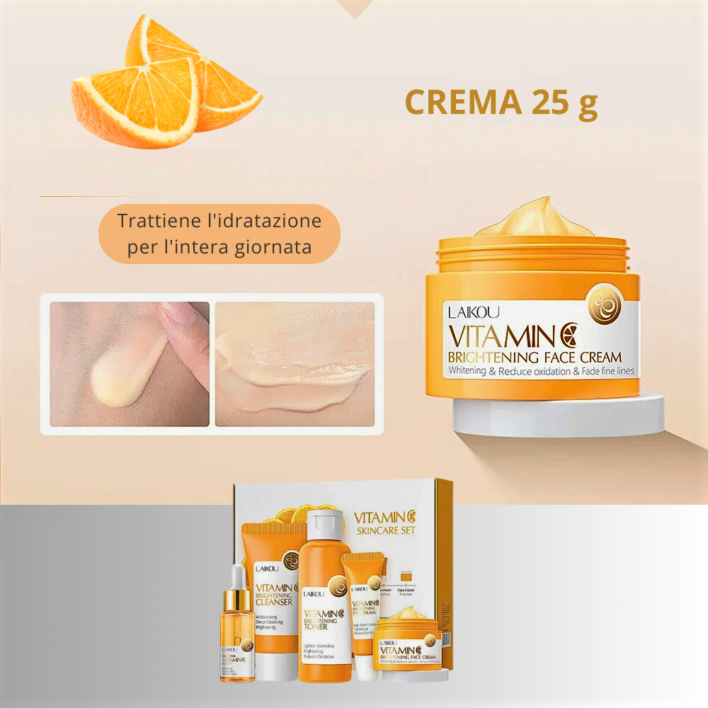 Kit Skin Care alla Vitamina C – Trattamento completo in 5 step