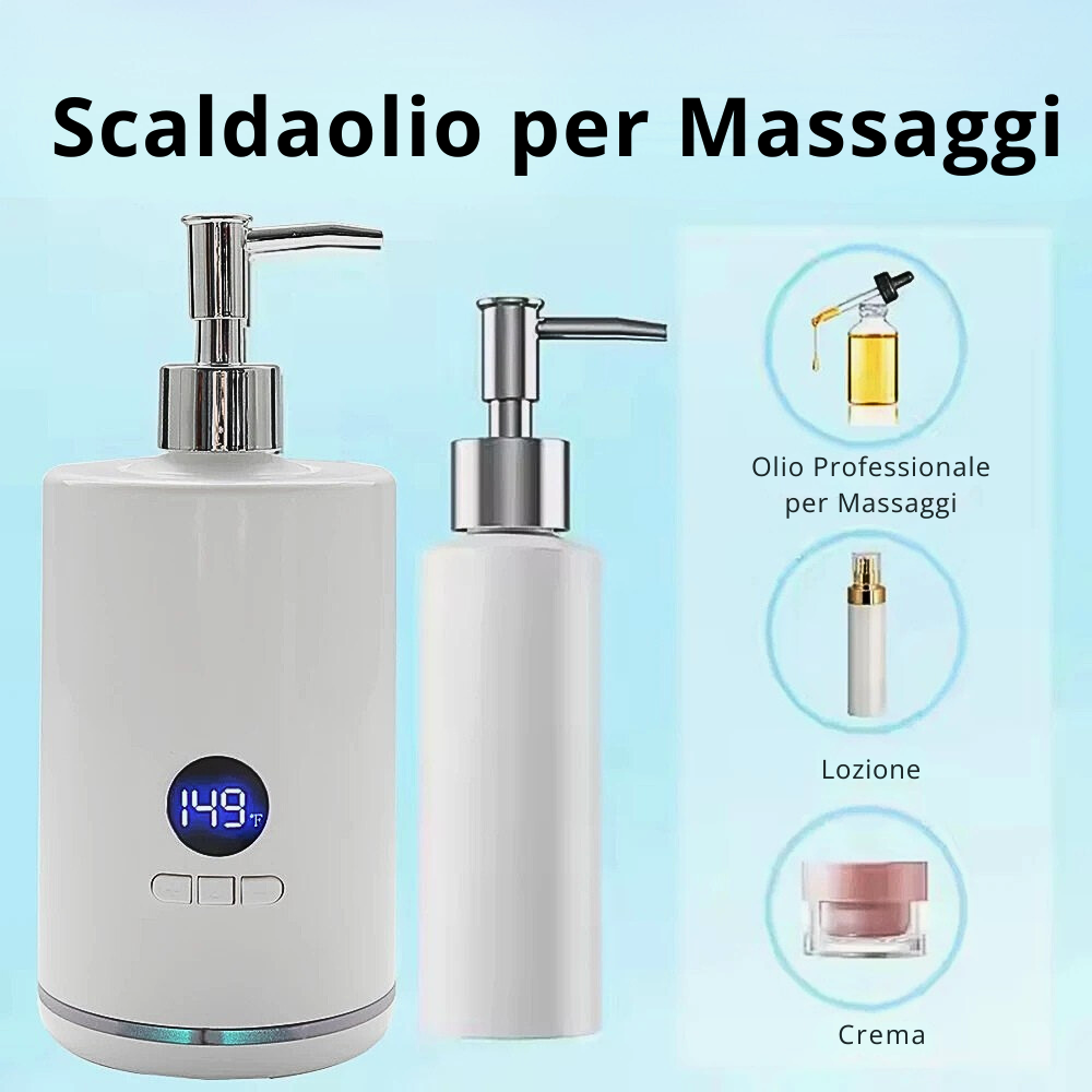 Dispositivo di Riscaldamento per Oli da Massaggio e Principi Attivi
