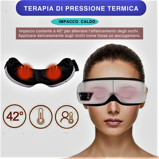 Masajeador de ojos Bluetooth ¡Relájate y bienestar para tus ojos!