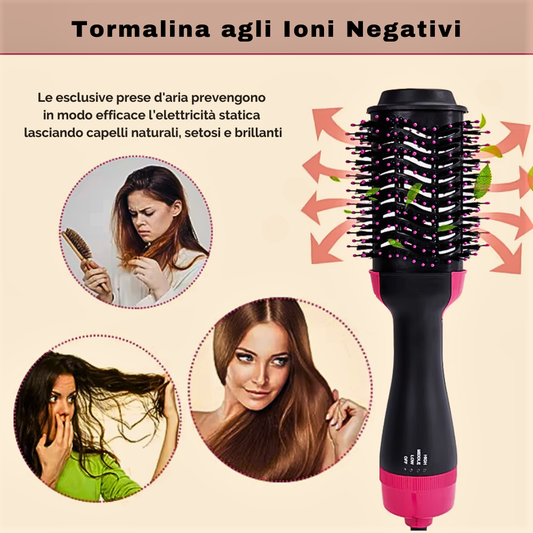 Cepillo de pelo profesional 4 en 1: innovación y tecnología en una sola herramienta