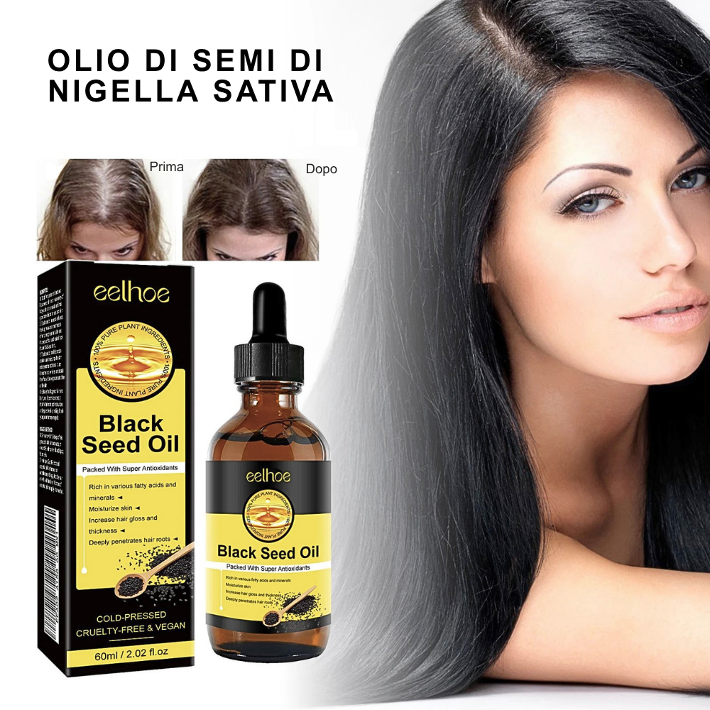 Olio di Semi di Nigella Sativa per Pelle e Capelli