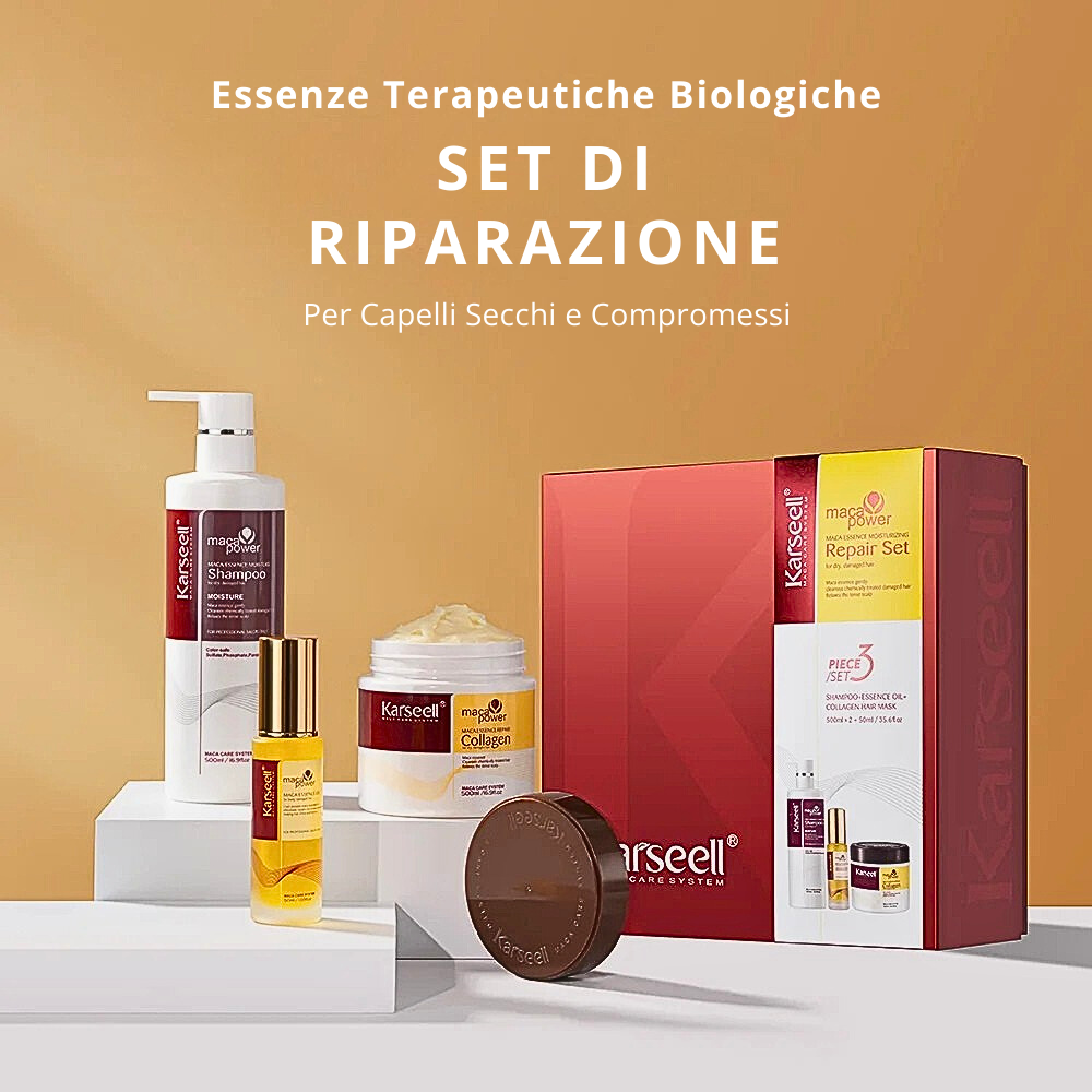 Kit medicale-farmaceutico per la cura dei capelli