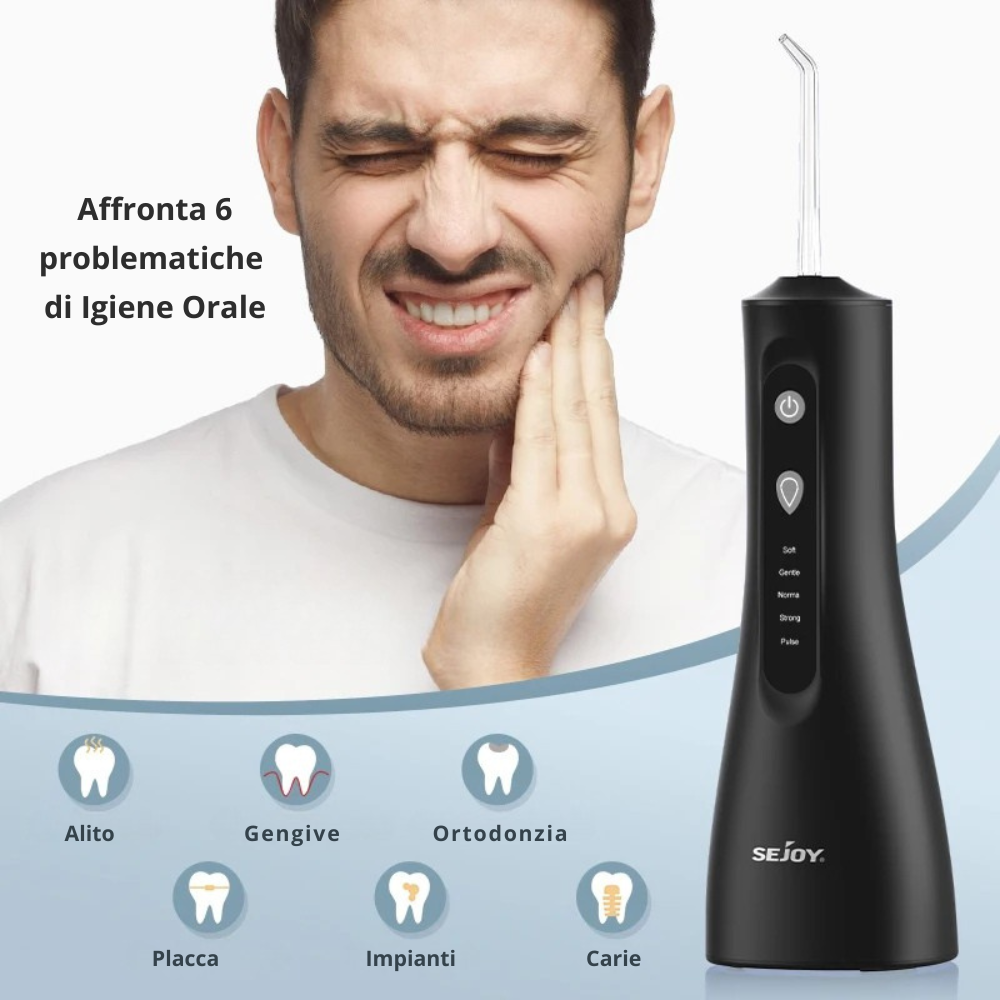 Idropulsore Dentale Cordless a 5 Potenze