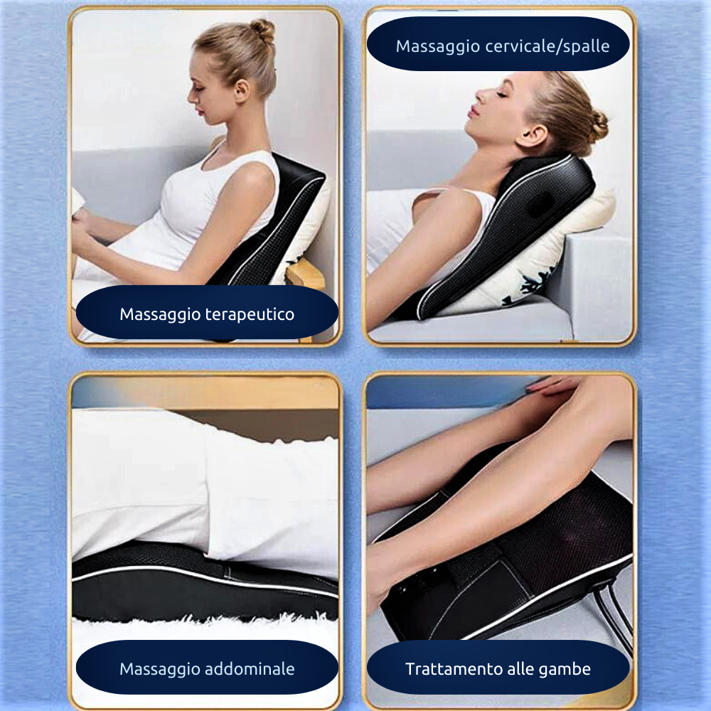 Massaggiatore Professionale Shiatsu con Infrarossi e Assenzio