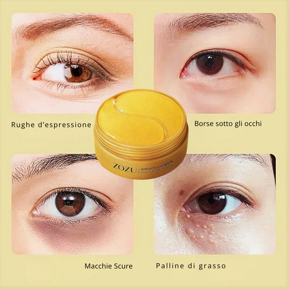 Maschere per Occhi alla Centella con Estratto di Avocado o Oro Puro