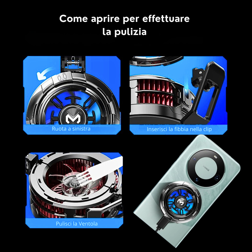 Mini Radiatore di Raffreddamento per Smartphone