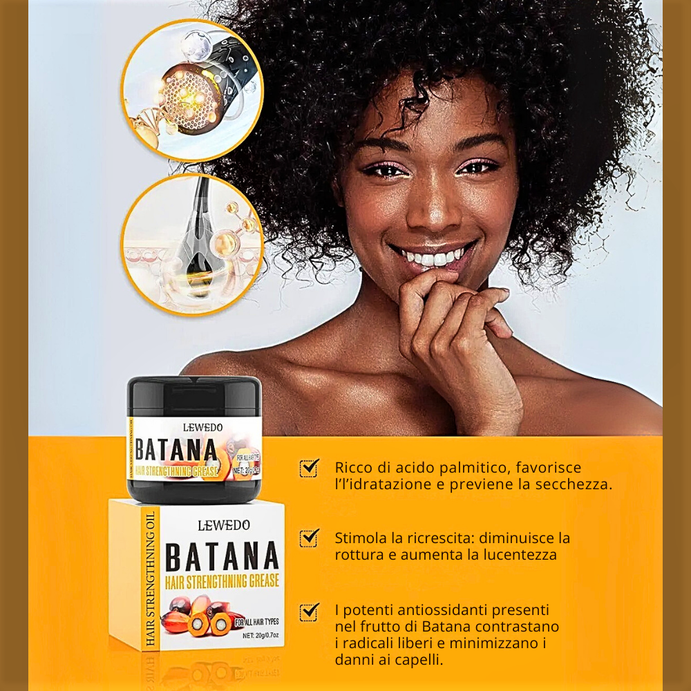 Kit Curativo per Capelli all'Olio di Batana, Rosmarino e Ricino