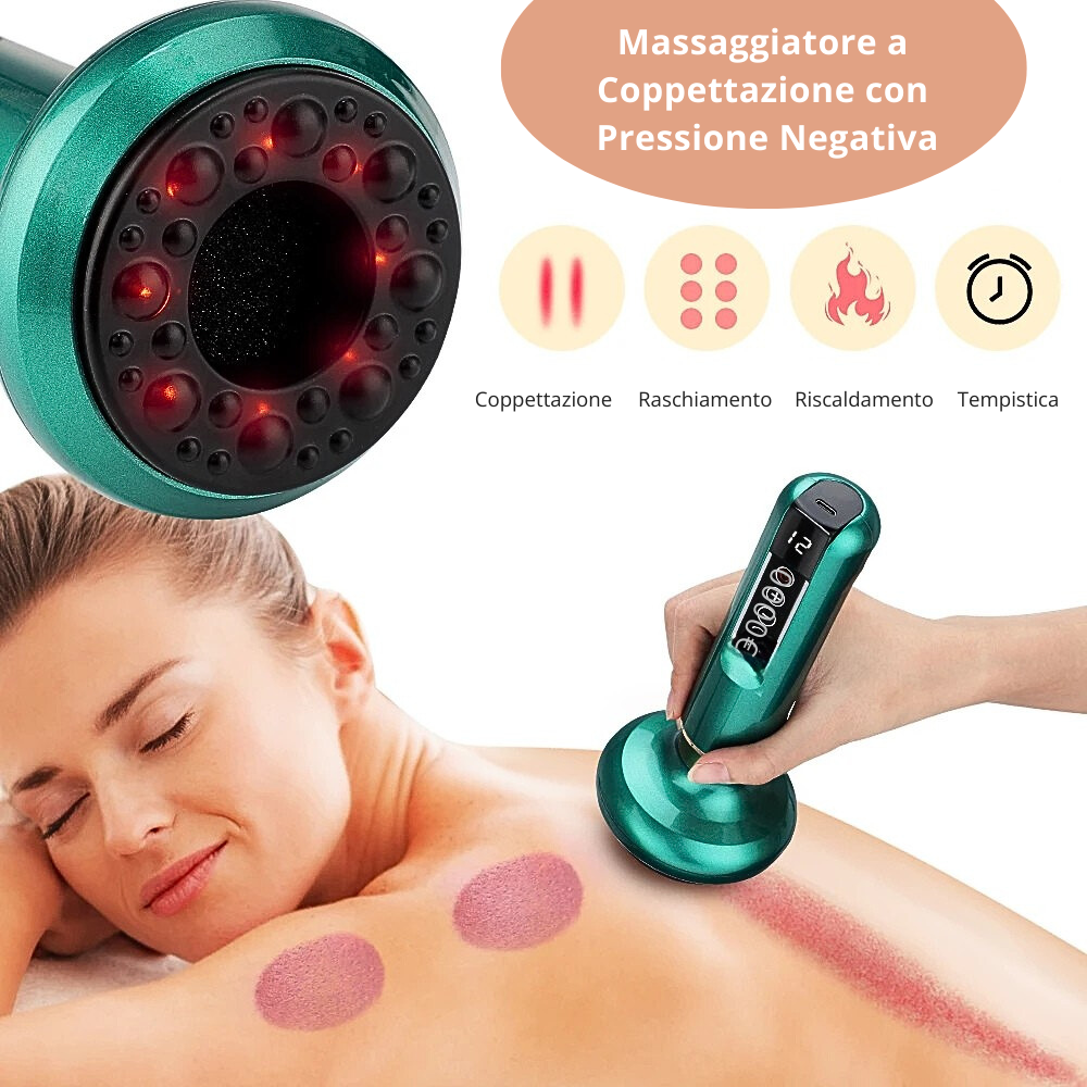 Dispositivo per Coppettazione-Scraping-Fisioterapia a Infrarossi