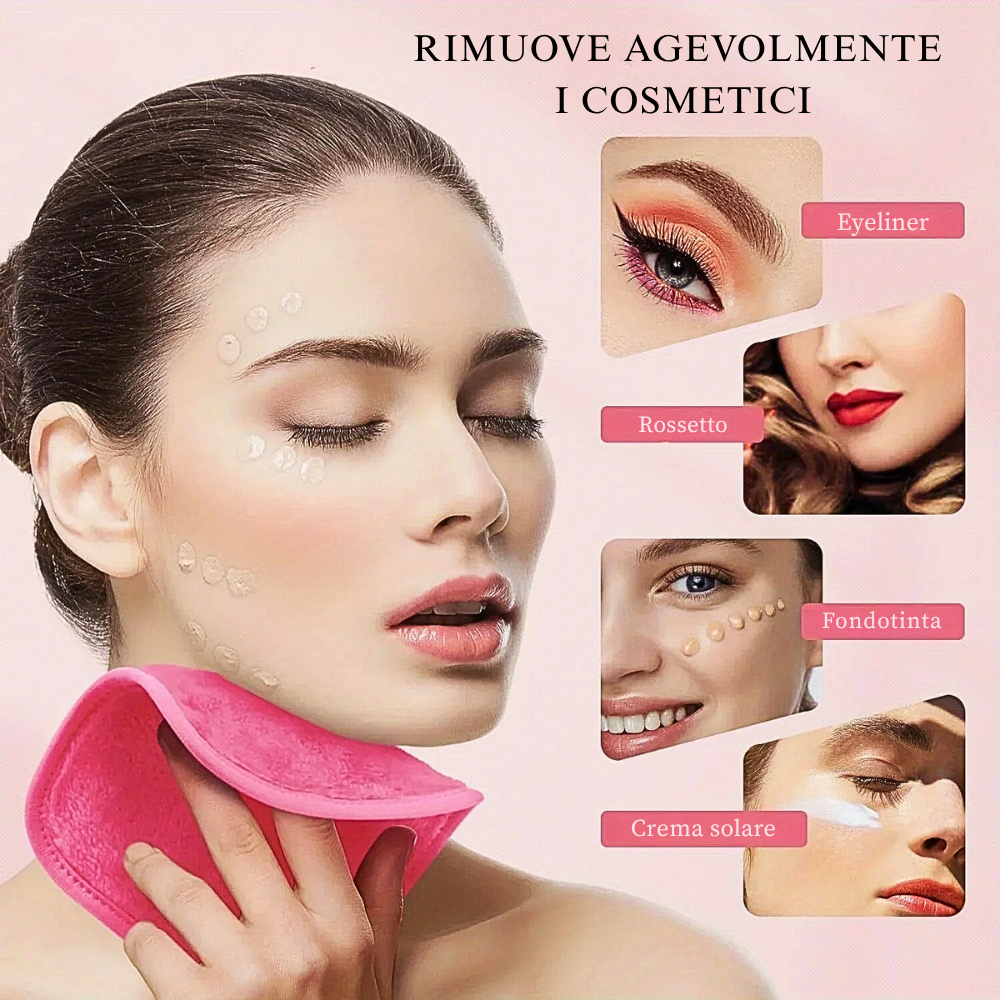 Set 12 Salviette Struccanti in Microfibra