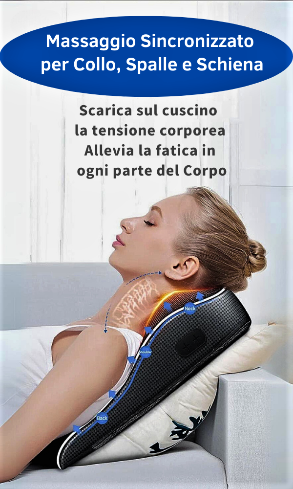 Massaggiatore Professionale Shiatsu con Infrarossi e Assenzio