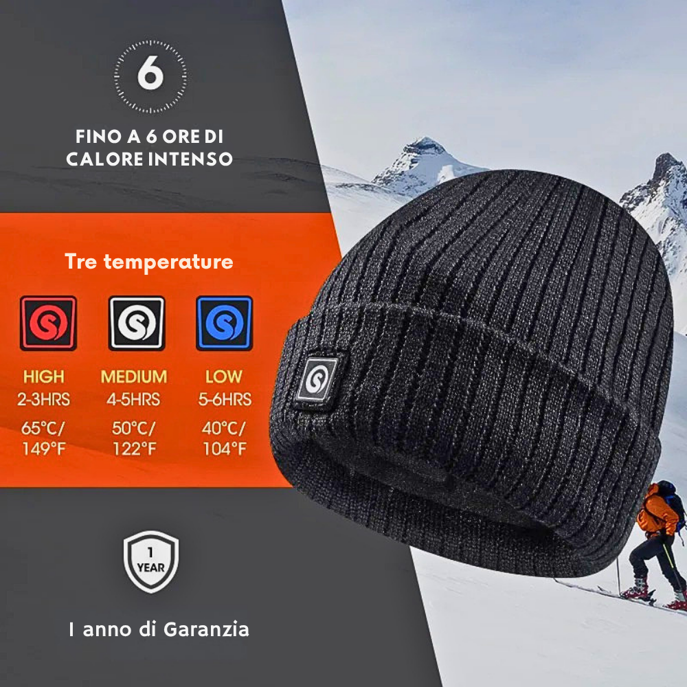 Cappello con Riscaldamento USB