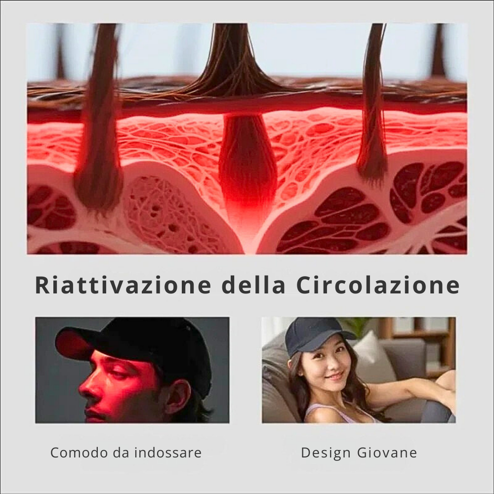 Cappello a Diodi Laser per la Ricrescita dei Capelli