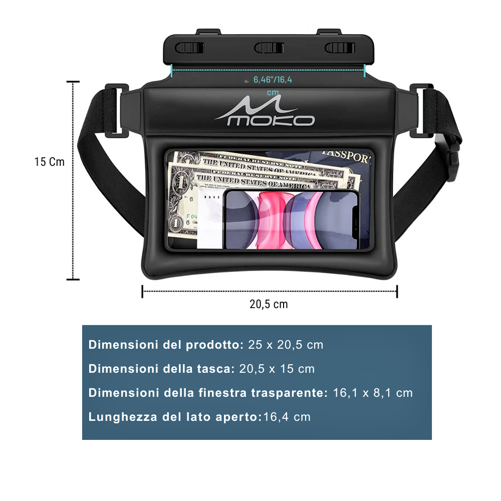 Borsa Sportiva Impermeabile fino a 30 mt