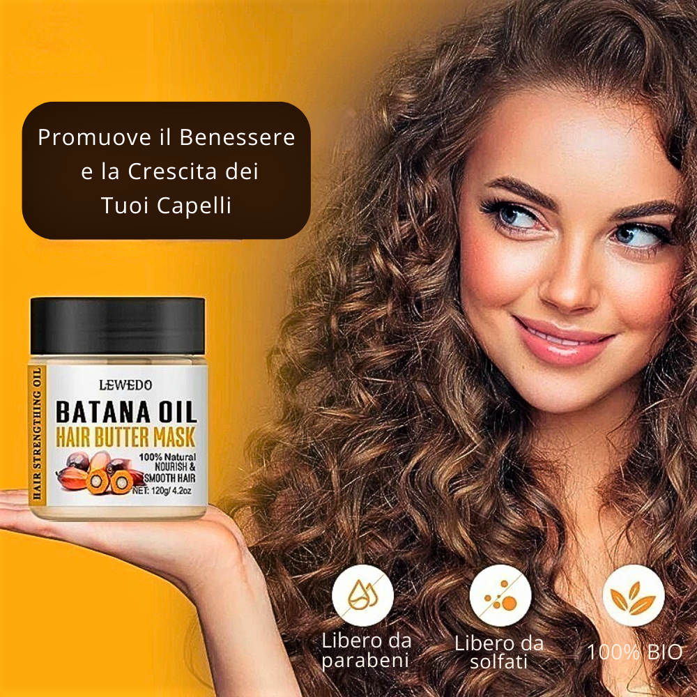 Kit Curativo per Capelli all'Olio di Batana, Rosmarino e Ricino