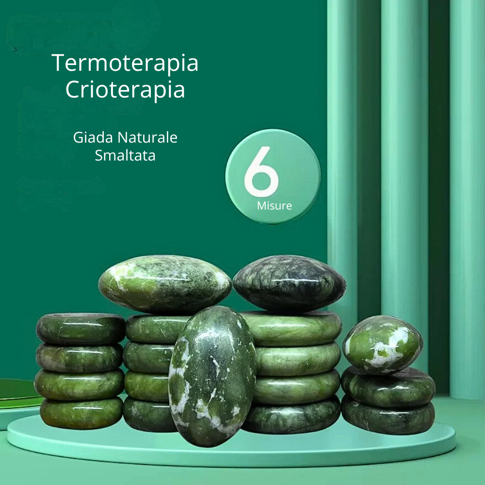 Pietre per Massaggio caldo/freddo in Giada Naturale