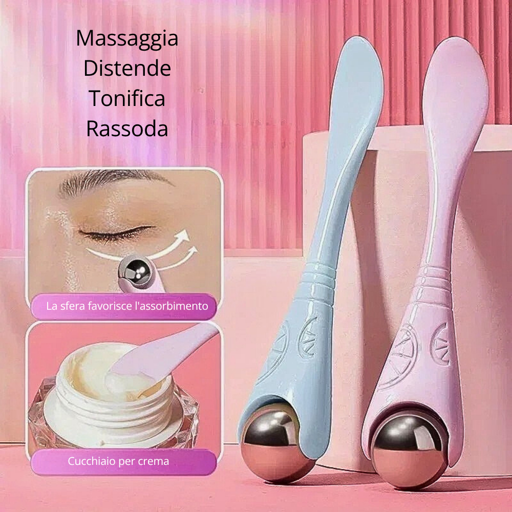 Rullo per Massaggio Perioculare 2 in 1