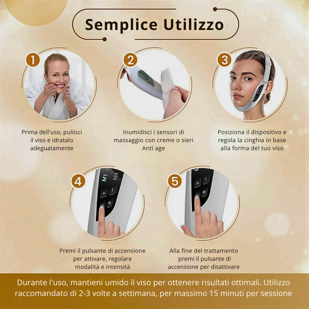 Maschera Lifting con Elettroterapia