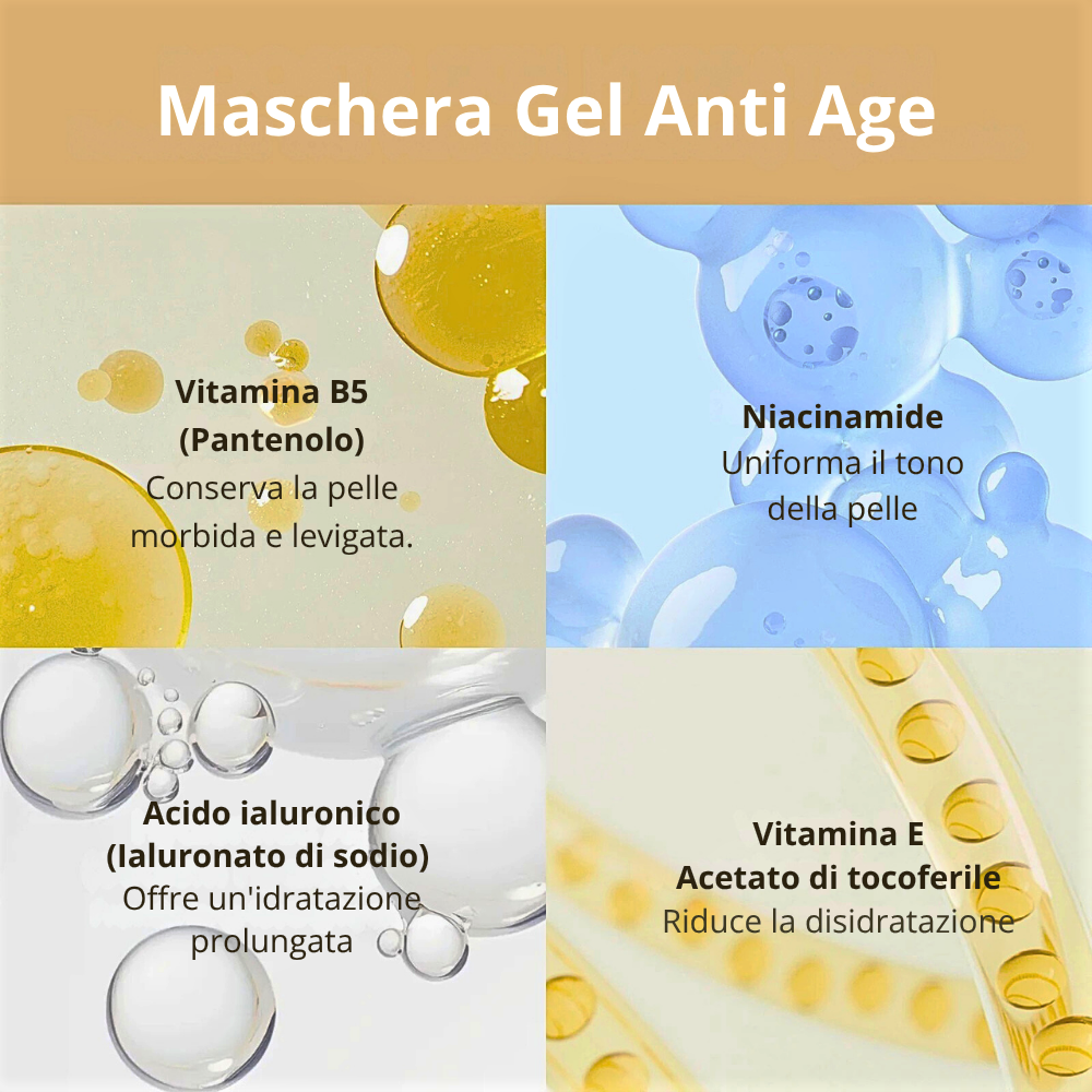 Maschera al Collagene di Bava di Lumaca e Acido Ialuronico