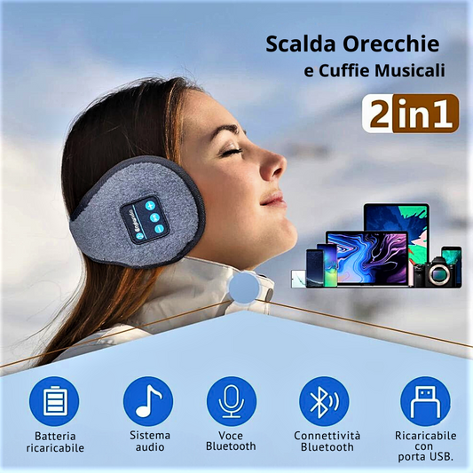 Banda para calentar los oídos con Bluetooth: ¡música y calidez para tu invierno! 