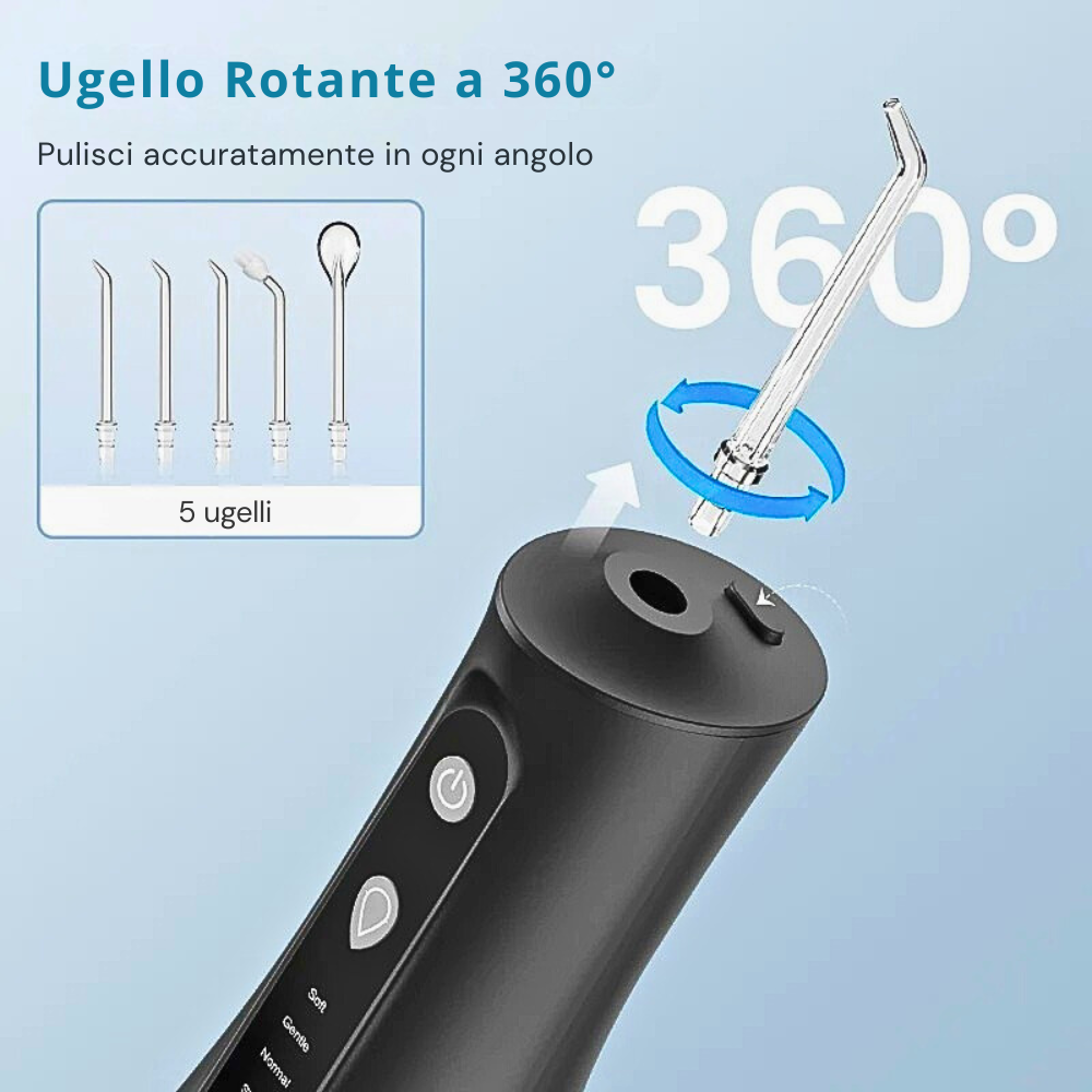 Idropulsore Dentale Cordless a 5 Potenze
