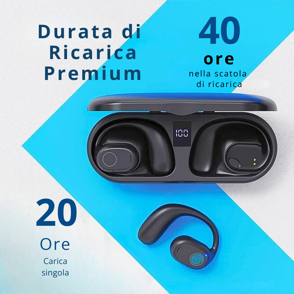 Auricolari Bluetooth 6.0 con Tecnologia "Bone Conduction"