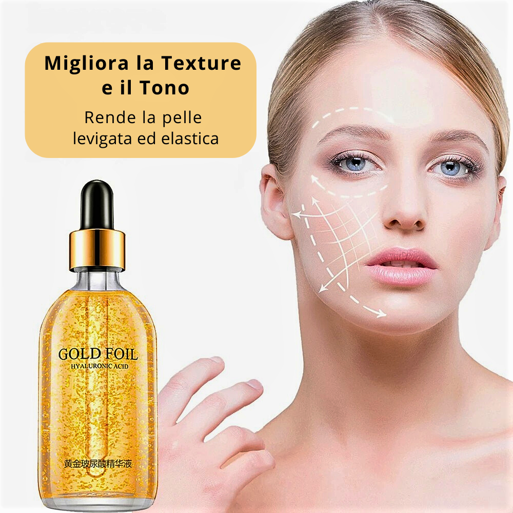 Siero Anti Age con Oro 24KT e Principi Attivi