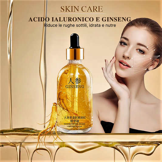Siero Innovativo Anti-Age con Ginseng, Astaxantina, Acido Ialuronico e Polipeptidi d’Oro