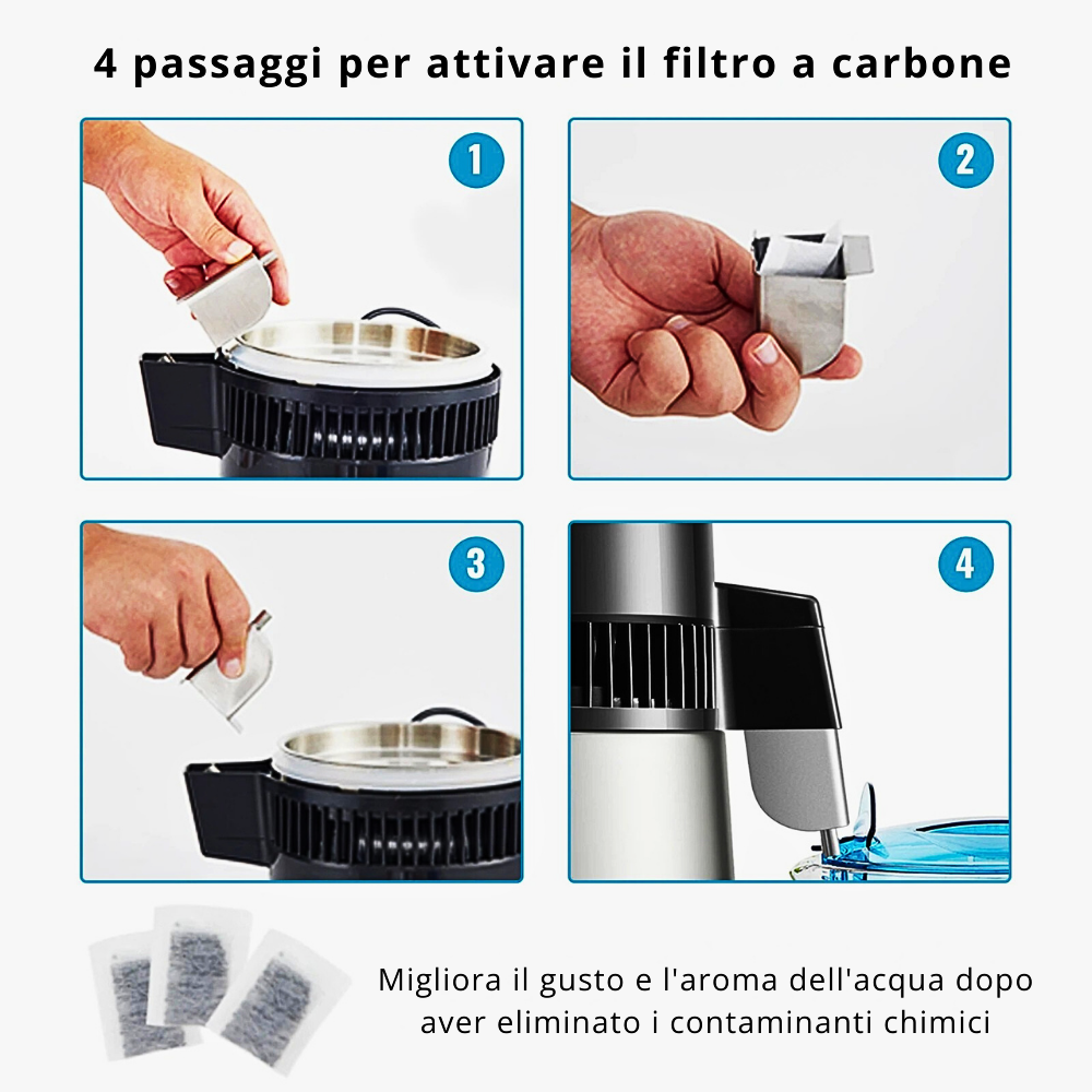 Purificatore d'acqua e Distillatore Professionale