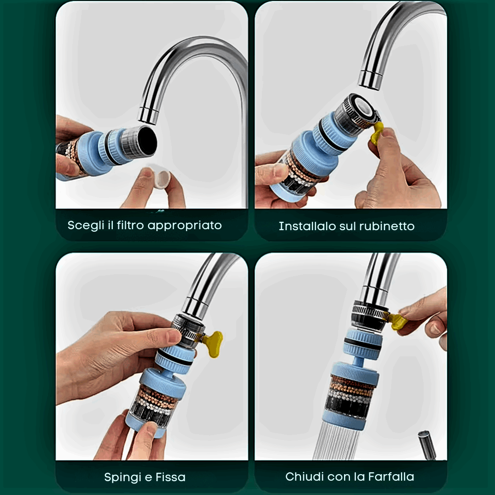 Purificatore d'acqua alle pietre bioattive