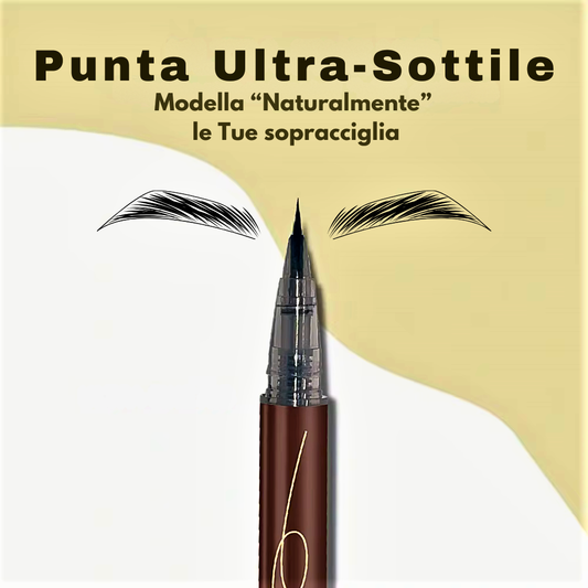 Matita Liquida Waterproof per Sopracciglia Perfette, Definite e Naturali