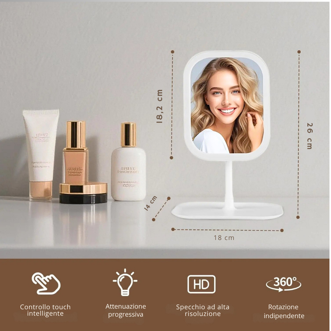 Specchio Make Up da Tavolo Illuminato