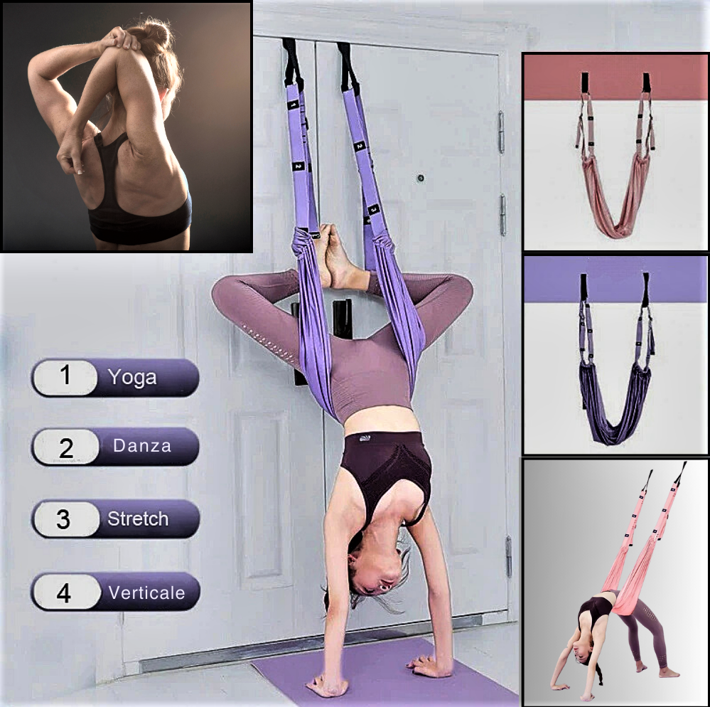 Correa elástica profesional para yoga, fitness y estiramientos