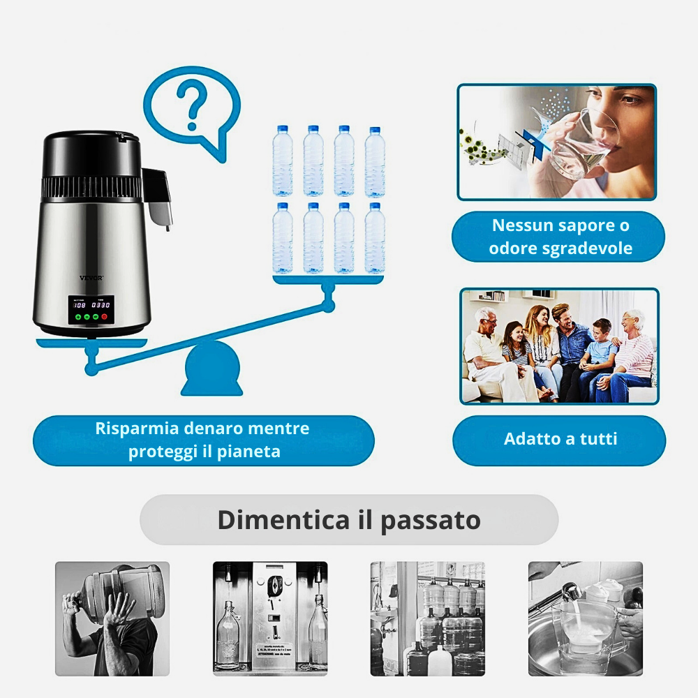 Purificatore d'acqua e Distillatore Professionale